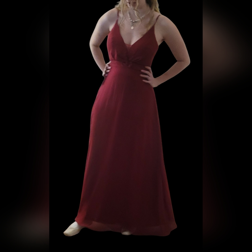 New With Tags Azazie Rina Dress in Burgundy - Custom Sized (See Descriptipn) - Picture 3 of 6